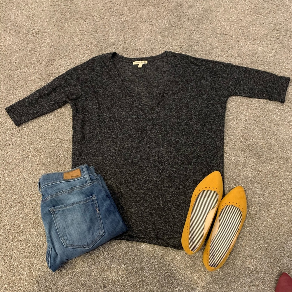 Express One Eleven 3/4 Sleeve Sweater